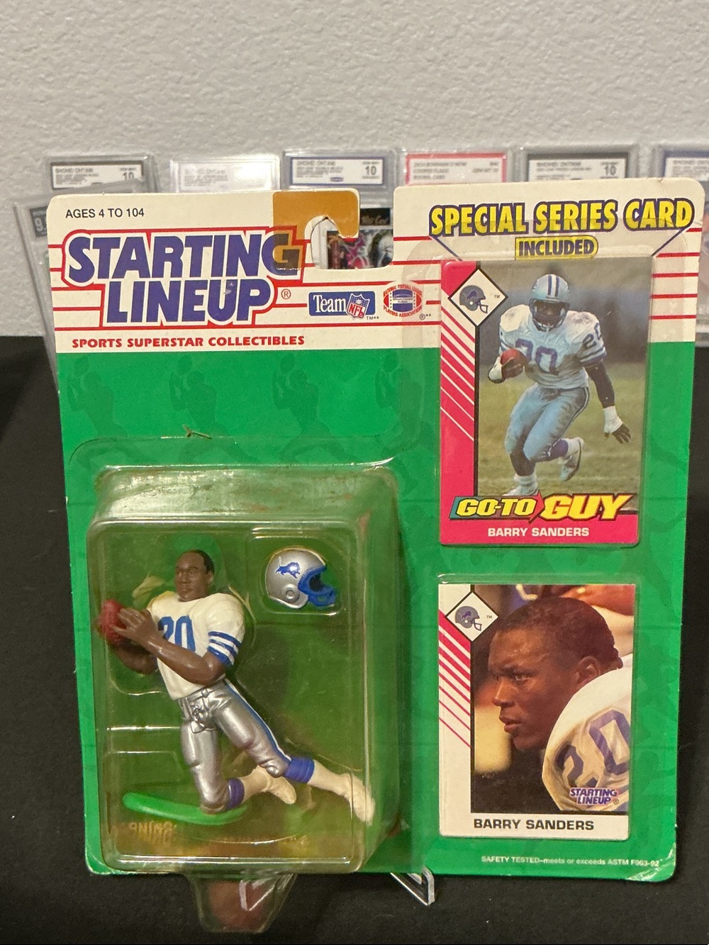 Starting Lineup Barry Sanders Figure - White & Blue